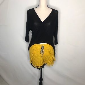 Sexy Asymmetrical Black Top